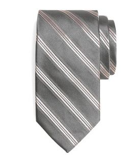 Pic and Pic Track Stripe Tie   Brooks Brothers