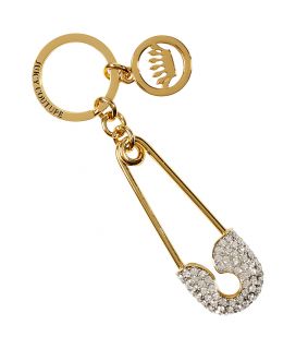 Juicy Couture Gold Toned Safety Pin Key Fob  Damen  Schmuck 