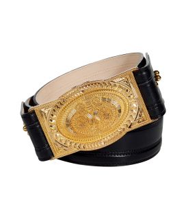 Balmain Black Leather Belt  Damen  Accessories   (sold 