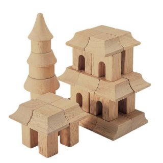 Guidecraft Oriental Table Top Wooden Blocks at Brookstone—Buy Now