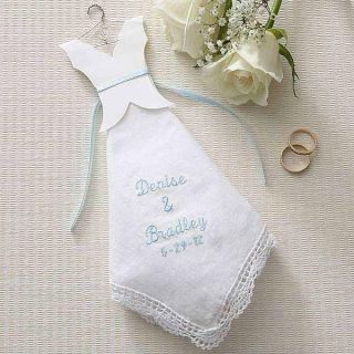 4867   Something Blue Embroidered Hankie   Front