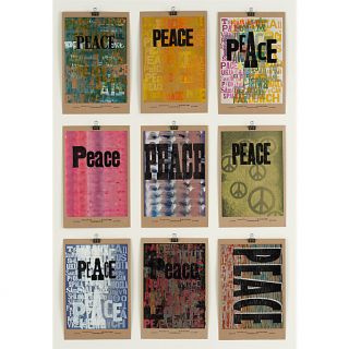 peace poster in art  CB2