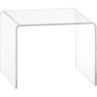 peekaboo clear low side table in accent tables  CB2