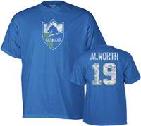 Lance Alworth San Diego Chargers Powder Blue Vintage Name & Number Tee