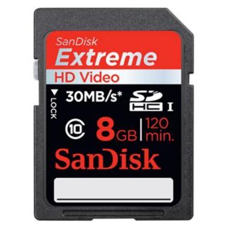 Sandisk Extreme   flash memory card   8 GB   SDHC UHS I (SDSDRX3 8192 