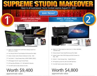 Supreme Studio Makeover register for a chance to win a package worth 