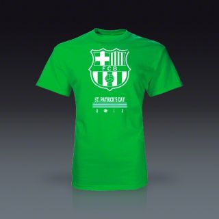 Barcelona Saint Patricks Day T Shirt  SOCCER