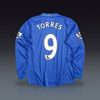 adidas Fernando Torres Chelsea Youth Long Sleeve Home Jersey 12/13 