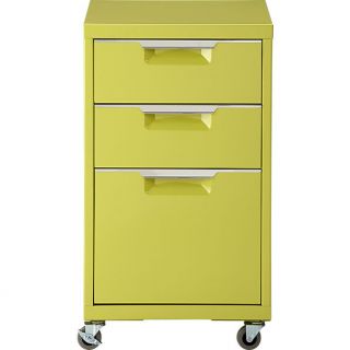 TPS chartreuse file cabinet in storage  CB2