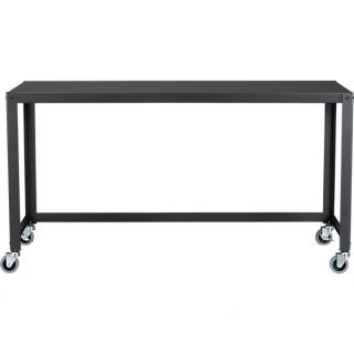 go cart carbon grey console table in office furniture  CB2