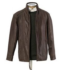 VIP Vintage Leather Bomber Jacket Big/Tall