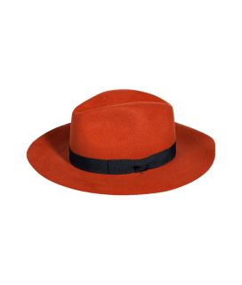 Paul Smith Dark Orange Fedora Hat  Damen  Accessories  