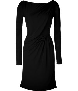 Issa Black Draped 3/4 Sleeves Dress  Damen  Kleider   