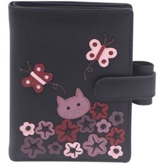 Ciccia Black/Mauve Kitten In Clover Organiser