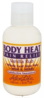 Buy Aloe Life   Body Heat Pain Relief Vanilla Rub   4 oz. at 