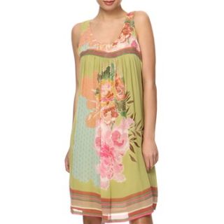Anmol Green/Multi Floral Embellished Dress