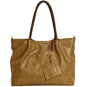 Maestro Surprise Handtasche Bag in Bag Shopper 45 cm, natur braun im 