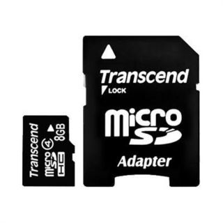 MacMall  Transcend flash memory card   8 GB   microSDHC TS8GUSDHC4