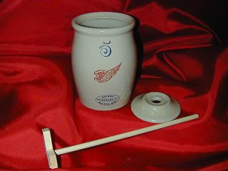 Red Wing Miniature Butter Churn Crock with Dasher Storage Stoneware 