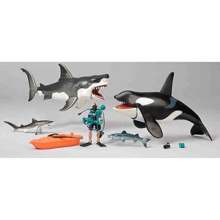 Animal Planet Shark and Whale Playset #zTS