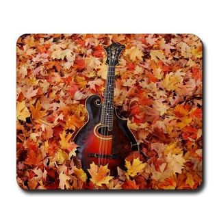 Gibson MANDOLIN Mandola in Fall Leaves MOUSE PAD ~ NEW