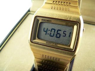 Rare Old Vintage 1970s Seiko LCD Digital Watch In Original Box 1p No 