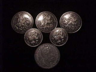 Five piece set of buttons S.Georgius Equitum Patronus Patron of 