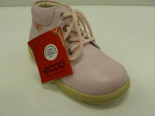 ADORABLE GIRL ECCO PINK HIGH TOP WITH LACES SIZE 21 24