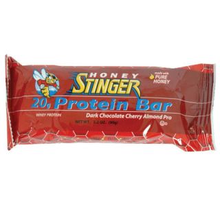 Honey Stinger 20g Protein Bar Dark Chocolate Cherry Almond 12 Pack 