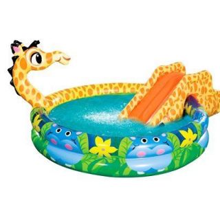 Spray N Splash Giraffe Pool Kiddy Kids Baby Inflatable Swimming Swim 