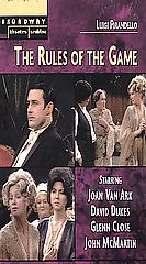 Broadway Theatre Archive   The Rules of the Game VHS, 2003