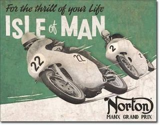   16 x 12.5 Norton Motorcycles Isle of Man Norton Manx Grand Prix New