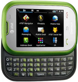  Pantech Pursuit P9020 AT&T 3G Touch Screen Qwerty GSM Cellphone GREEN