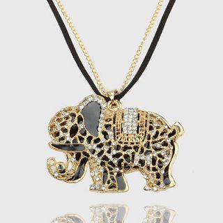 gold elephant necklace in Necklaces & Pendants