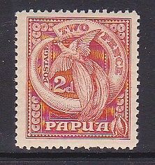 Papua New Guinea 97 Mint 1932 2p Bird of Paradise and Boars Tusk 