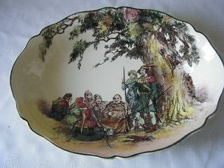 ROYAL DOULTON UNDER THE GREENWOOD TREE OVAL SERVING DISH D6341 c1951 