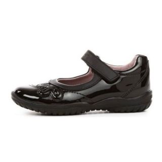 GEOX, GIRLS GEOX SCHOOL SHOES BLACK PATENT NEW IN SIZE 8 TO 3
