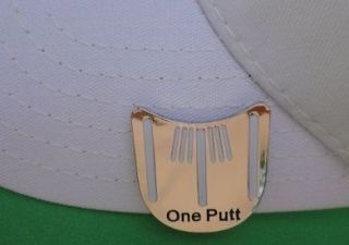 One Putt Golf Ball Marker w/Bonus Magnetic Hat Clip   Unique Line it 