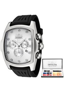 Invicta 6401 Watches,Mens Lupah Chronograph Black Silicon, Mens 