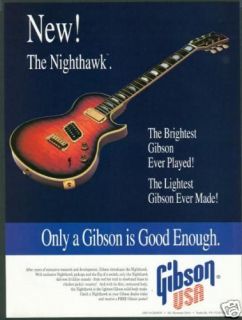 1994 Gibson Nighthawk Guitar Ad