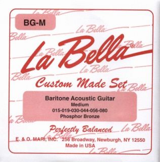 La Bella BG M Acoustic Baritone Guitar Strings Medium