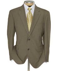 Business Express 2 Button Jacket  British Tan