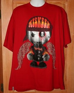 MISKEEN WINGED PIRATE 2XL T SHIRT STUDDED WINGS XXL