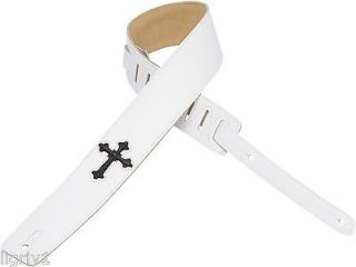 christian leather guitar strap in Straps