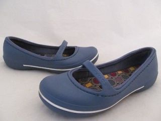 Crocs Crocband Blue Mary Janes Flats Womens sz 6