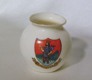 RARE Glastonbury Ancient Vessel/Vase KNUTSFORD Crested W.H GOSS China 