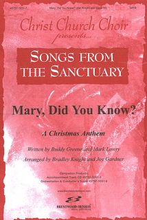 Look inside Mary Did You Know   Sheet Music Plus