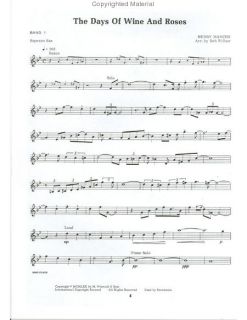 Look inside Days of Wine & Roses Sax Section Minus You   Sheet Music 