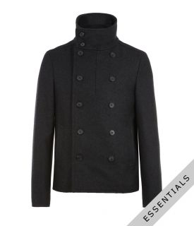 Juror Pea Coat, , , AllSaints Spitalfields