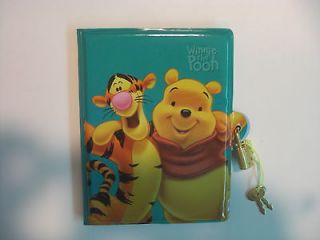 Disney Winnie The Pooh With Pooh & Tigger Diary Notebook With Lock 